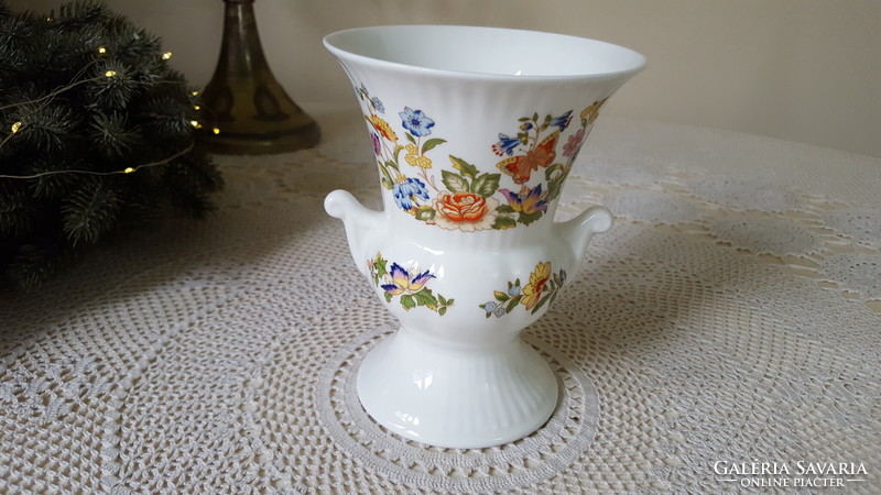 Wonderful Aynsley Cottage Garden English fine porcelain vase