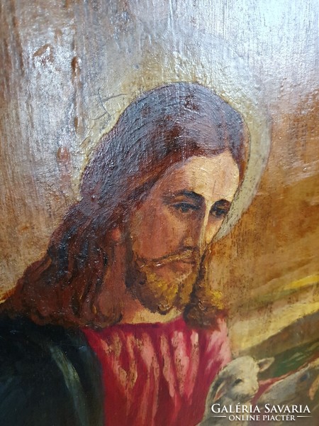 Jesus, the Good Shepherd c. Religious painting