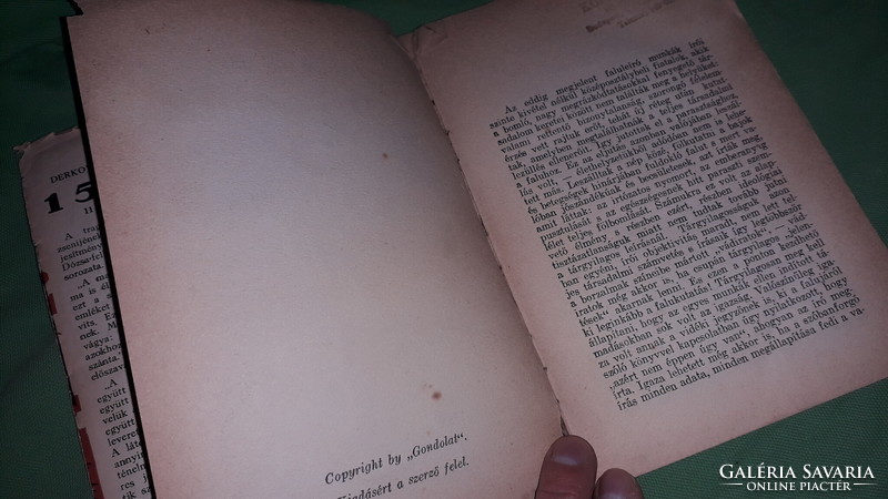 1937. Darvas József: A legnagyobb magyar falu - SZERZŐ ÁLTAL DEDIKÁLVA a képek szerint Gondolat