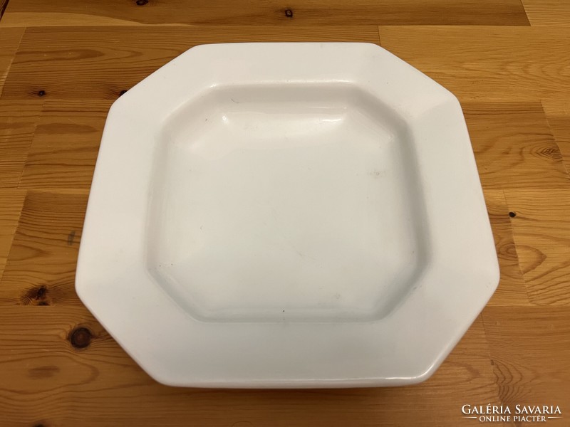 Very thick square white bowl, serving dish