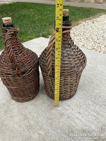 2-3 Liter demi-sons woven demi-son glass