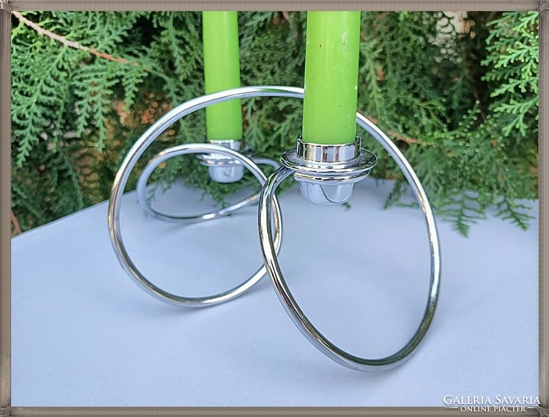 Loop maison, modern stainless metal candle holder