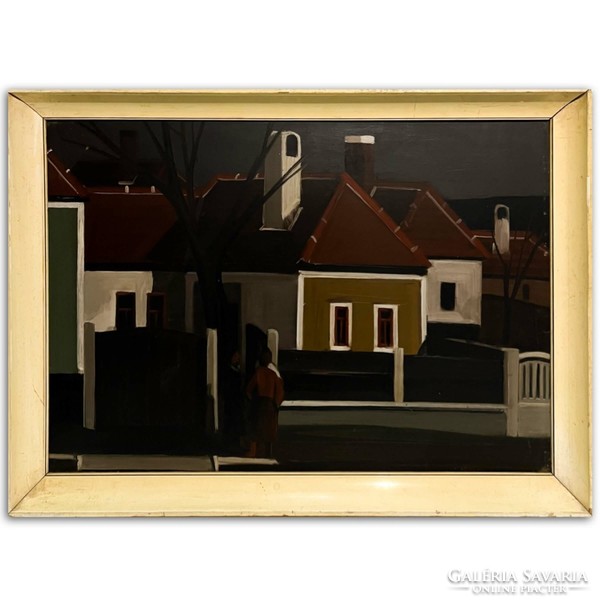 József Ircsik (1932-1986) houses (street section) - gallery work /invoice provided!/