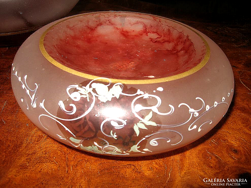 Original Murano glass set, bonbonier, napkin holder, bowl