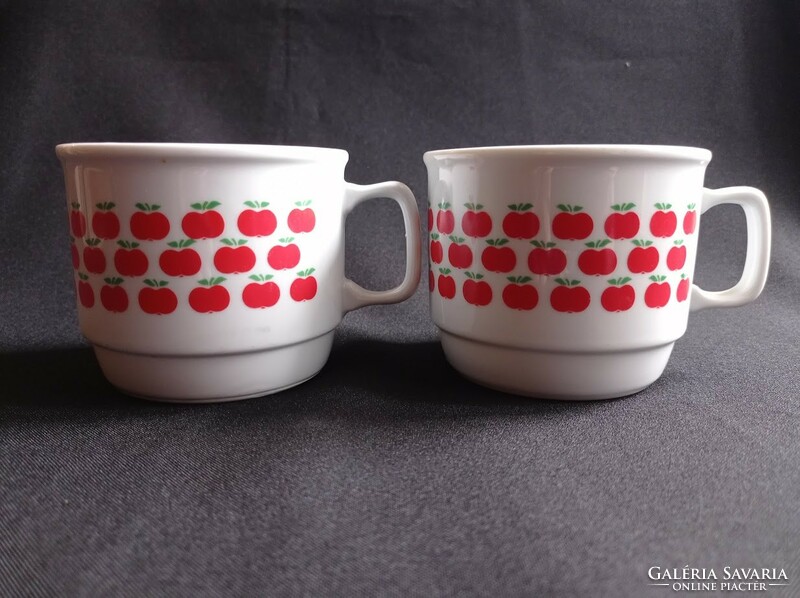 Zsolnay apple porcelain cocoa mugs are rare!