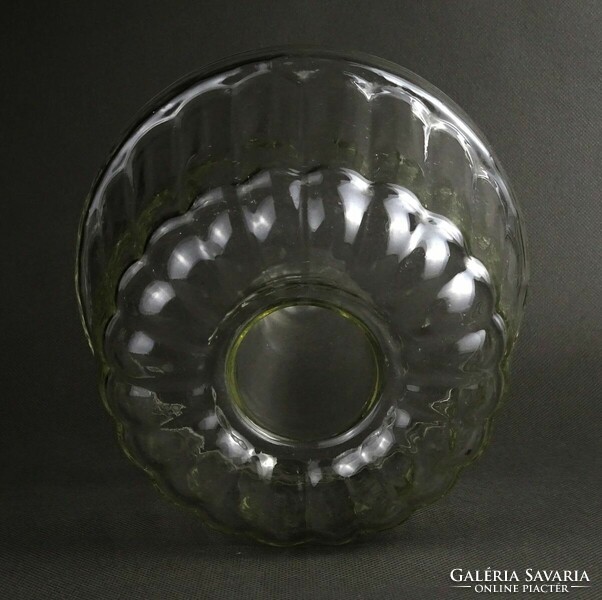 1P476 Hőálló jénai üveg kuglófsütő forma 12 x 17 cm