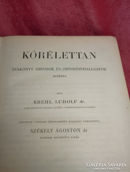 Kórélettan 1907, tankönyv orvosok és orvostanhallgatók számára