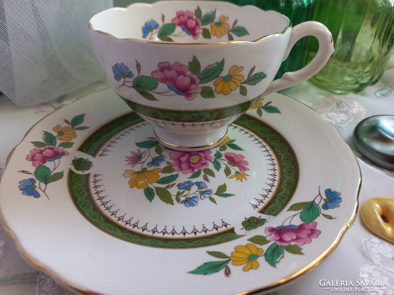 Gyönyörű Royal Couldon Ludlow teás kávés szett, csésze kistányér