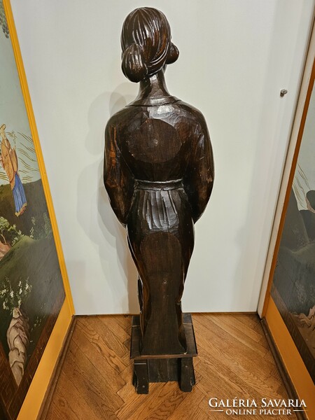 Old wooden statue