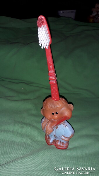 Late 1960s dental advertising figure / rubber children's toothbrush holder 10cm according to the pictures, rare !!!