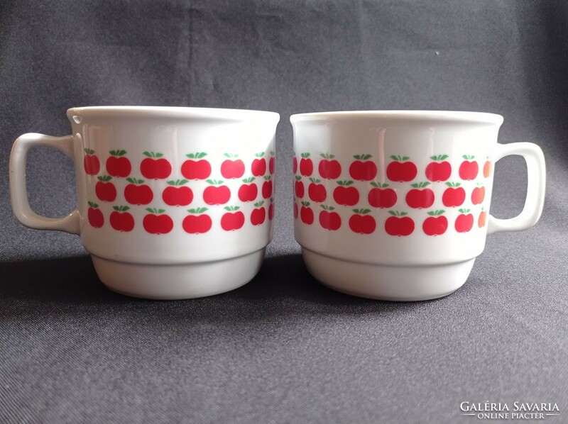 Zsolnay apple porcelain cocoa mugs are rare!