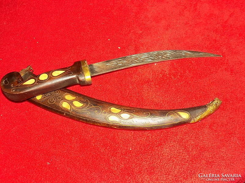 Old Indian Mother of Pearl Inlaid Dagger, Pirate or Sailor?