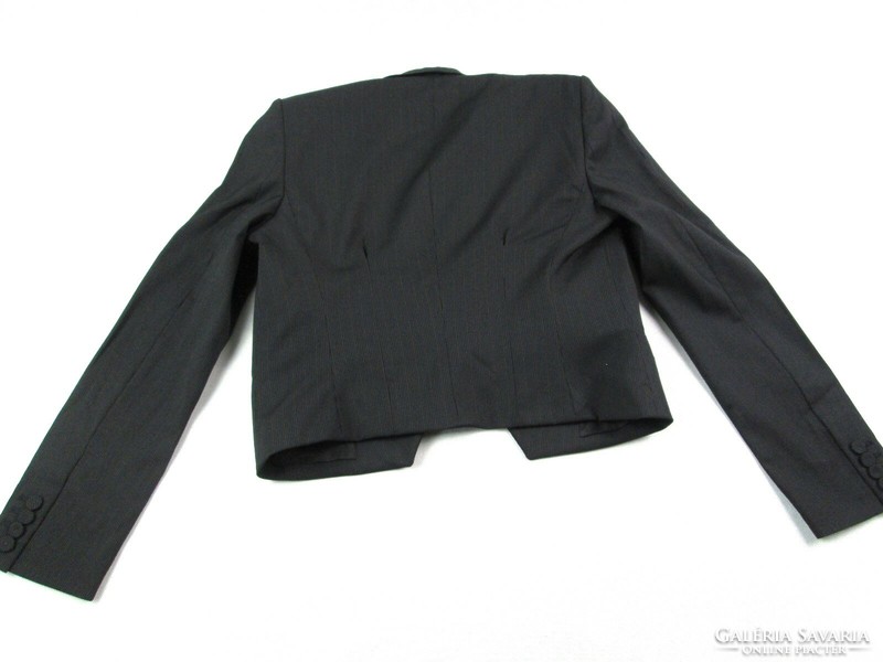 Original hugo boss (s) long sleeve black thin striped women's jacket / blazer