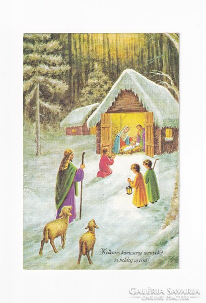 K:164 Karácsonyi  képeslap vallásos