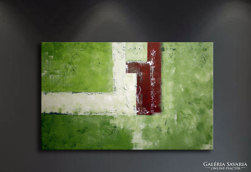 Kiárusítás!!! Green Abstract - 80x50cm