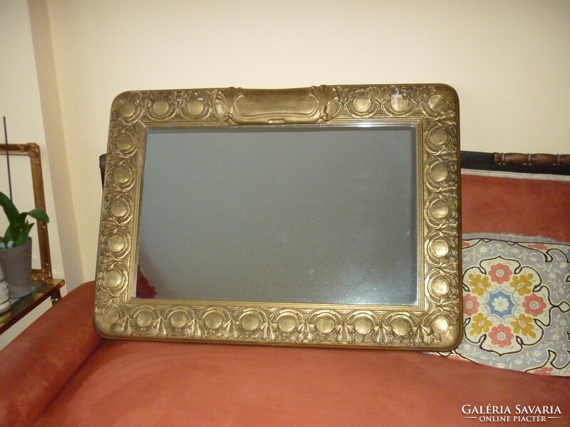 Mirror in an antique frame with art nouveau notes!