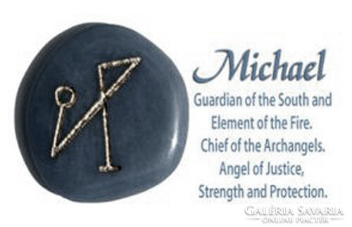 Archangel Michael seal handmade unique ceramic pendant pendant