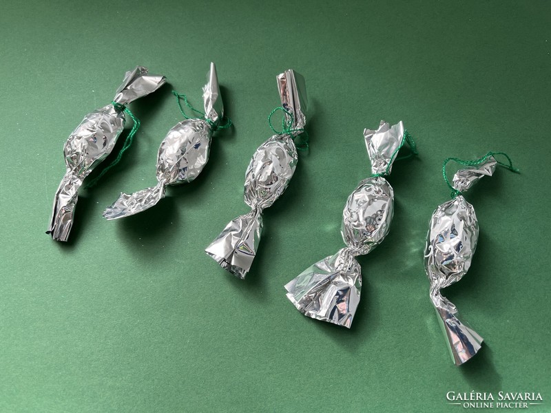 Older candy - silver - 5 pcs