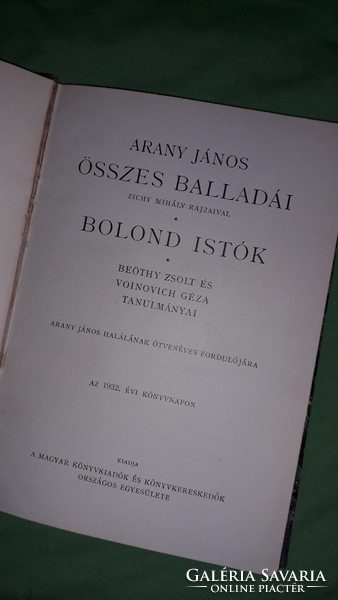 1932. János Arany: all the ballads of János Arany/crazy people according to the pictures Franklin company