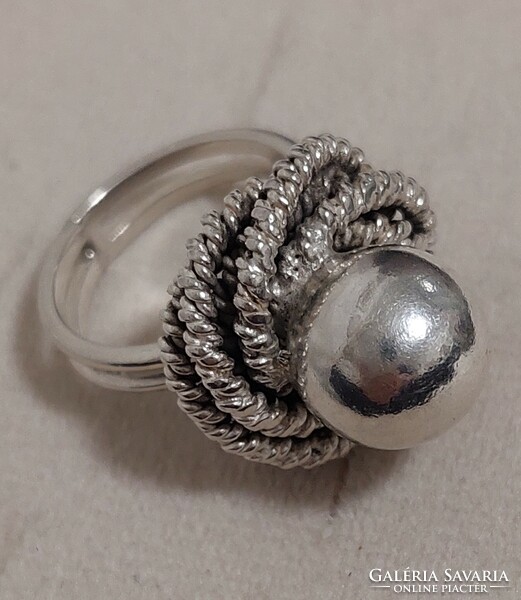 Silver ring designed by goldsmith, size 56!