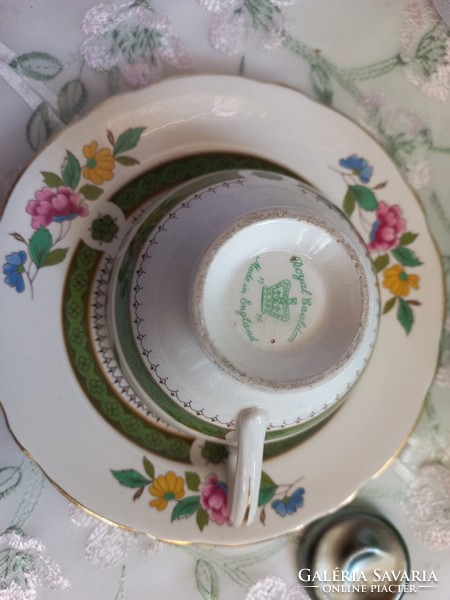Gyönyörű Royal Couldon Ludlow teás kávés szett, csésze kistányér