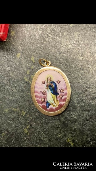 Antique Mary pendant