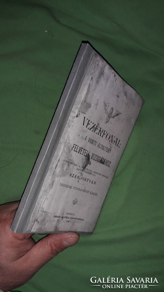1896. Szász István :VEZÉRFONAL a VASÚTI altisztek felvételi vizsgájához könyv a képek szerint GEDEON