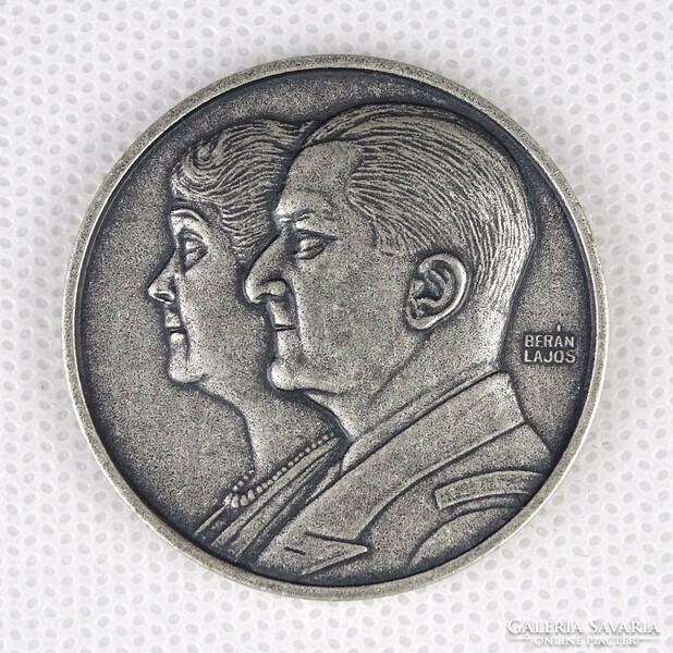 1P925 Lajos Berán : Miklós Horthy reburial commemorative coin 1993 hemp