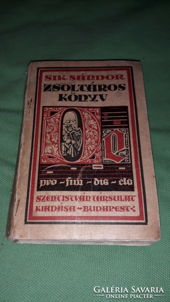 1923. Sík Sík: book of psalms Toldy Antal was dedicated by the priest of Csánád county according to the pictures