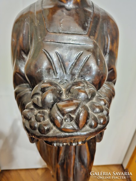 Old wooden statue