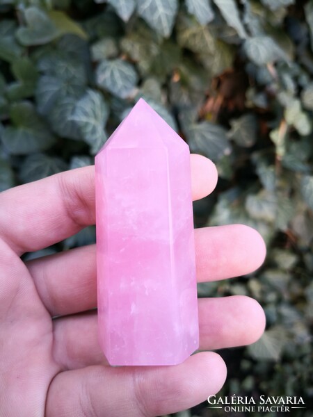 Beautiful rose quartz crystal, mineral