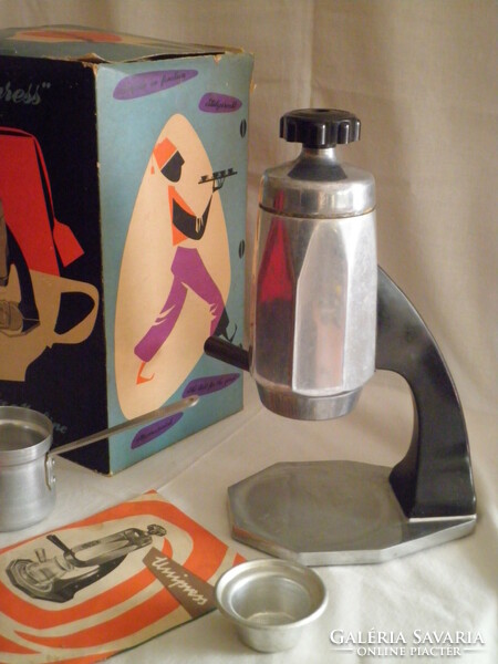 Old unipress electric coffee machine in its original box