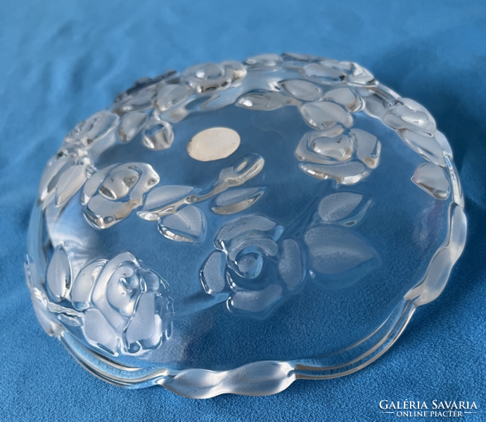 Waltherglas német kristály üveg tál, tányér