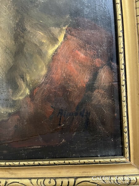 Almády István francia muskétást ábrázoló festménye