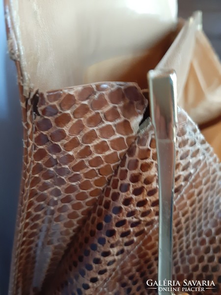 Régi szép  kígyóbőr  női kézi táska!