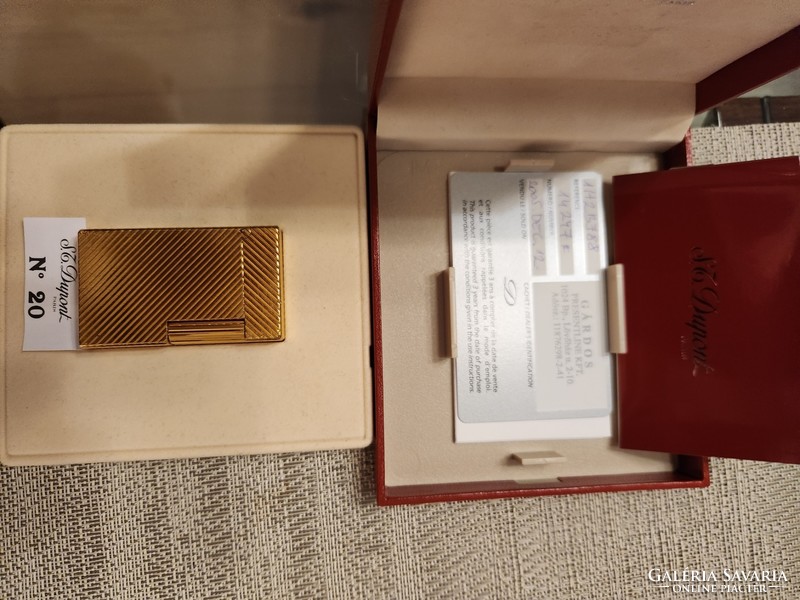 S.T. Dupont no. 20 Gold-plated lighters for sale