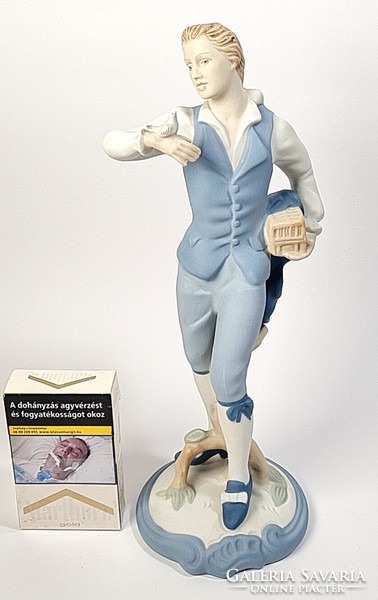 KIÁRUSÍTÁS !!! :)Royal Dux, nagyméretű festett biszkvit porcelán figura /szobor.