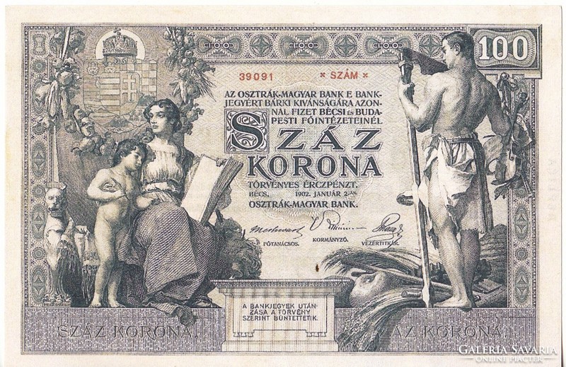 Ausztria REPLIKA 100 korona  1902