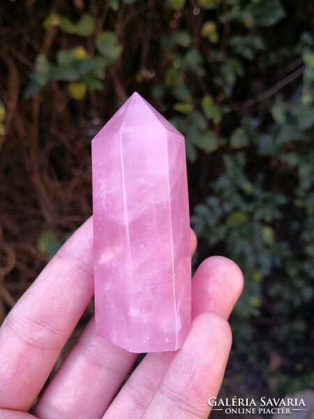 Beautiful rose quartz crystal, mineral