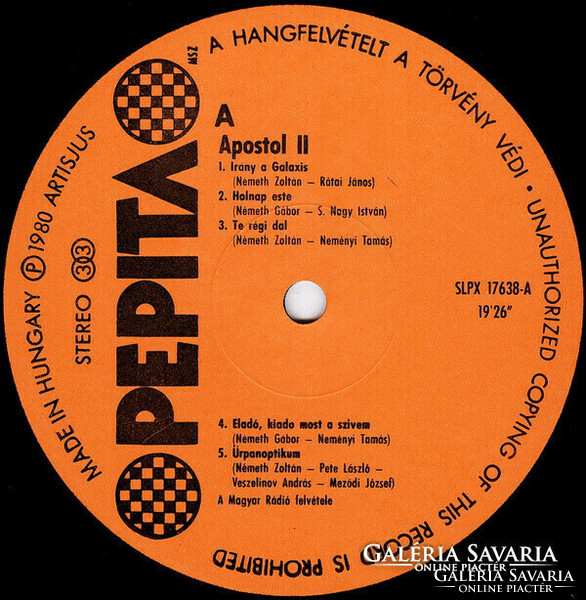 Apostle - Apostle 2 lp vinyl record