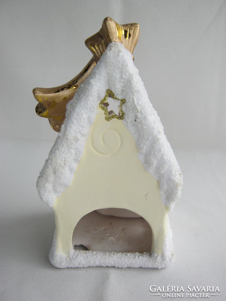 Ceramic nativity sconce