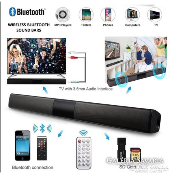New soundbar wireless bluetooth speaker with tv home theater soundbar remote control, fm radio