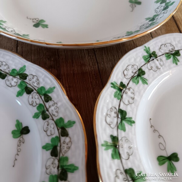 Old Herend parsley pattern plates