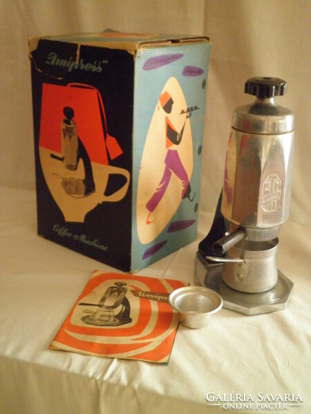 Old unipress electric coffee machine in its original box