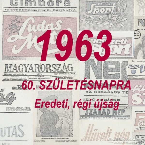 1963 augusztus 27  /  NÉPSZABADSÁG  /  Régi ÚJSÁGOK KÉPREGÉNYEK MAGAZINOK Ssz.:  17240