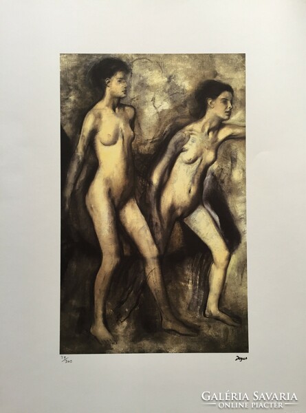 Edgar Degas (1834 - 1917) - Nudes (limited edition lithographic print)