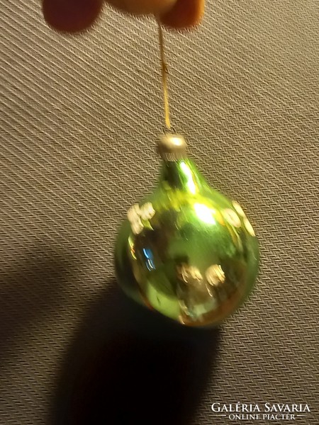 Régi karácsonyfa dísz üveg