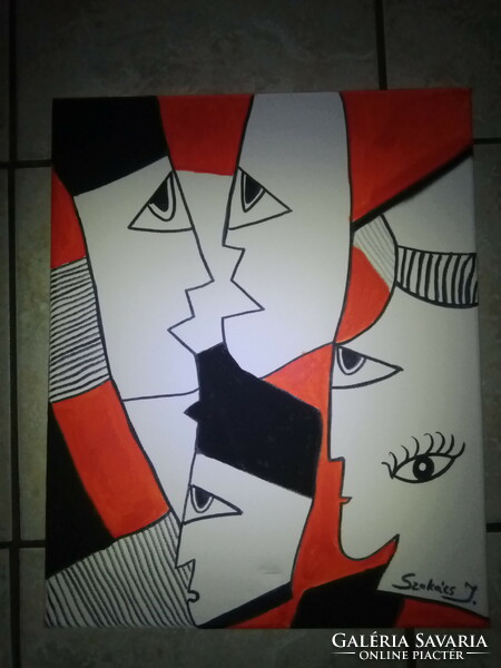 Cubist painting