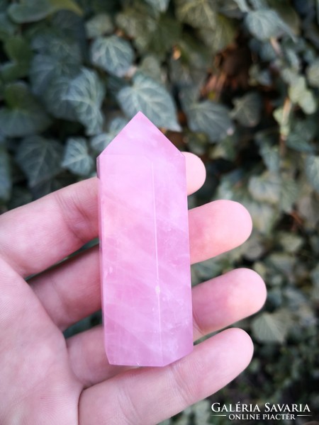 Beautiful rose quartz crystal, mineral