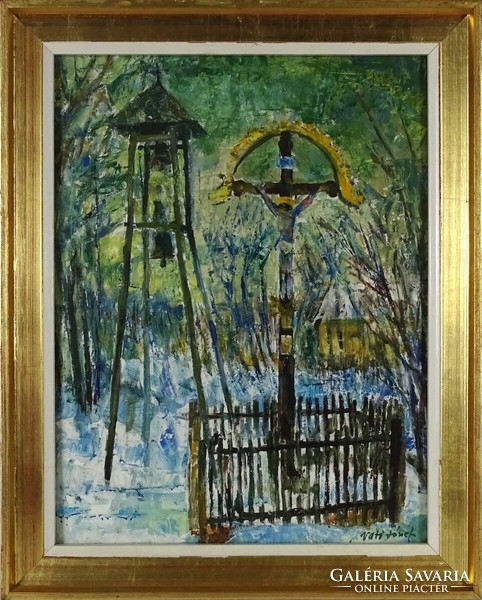 1P170 József vati: belfry and crucifix